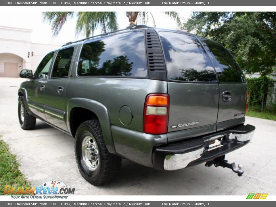 2000 Chevrolet Suburban 2500 LT 4x4 Medium Charcoal Gray Metallic / Medium Oak Photo #17