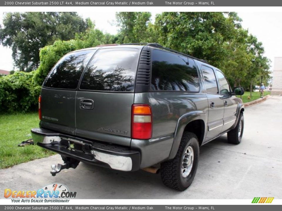 2000 Chevrolet Suburban 2500 LT 4x4 Medium Charcoal Gray Metallic / Medium Oak Photo #18