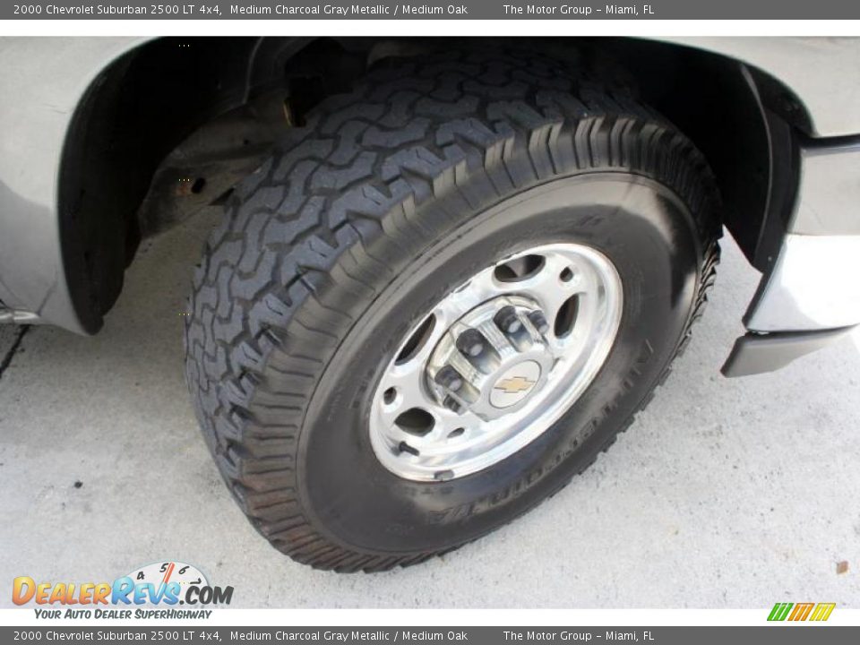 2000 Chevrolet Suburban 2500 LT 4x4 Medium Charcoal Gray Metallic / Medium Oak Photo #26