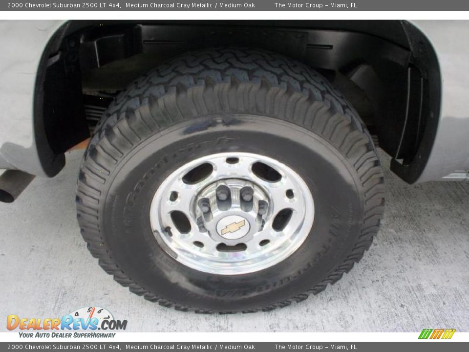 2000 Chevrolet Suburban 2500 LT 4x4 Medium Charcoal Gray Metallic / Medium Oak Photo #27