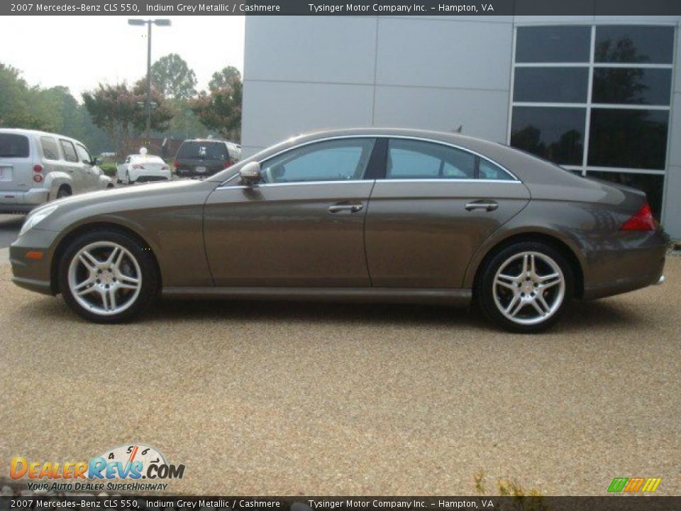 2007 Mercedes-Benz CLS 550 Indium Grey Metallic / Cashmere Photo #3