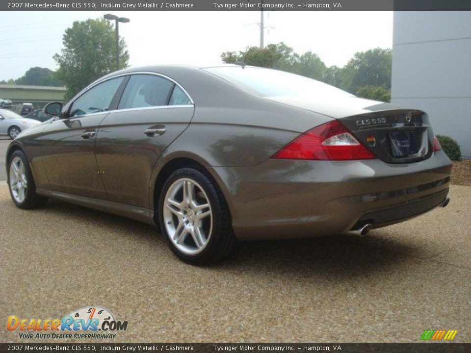 2007 Mercedes-Benz CLS 550 Indium Grey Metallic / Cashmere Photo #4