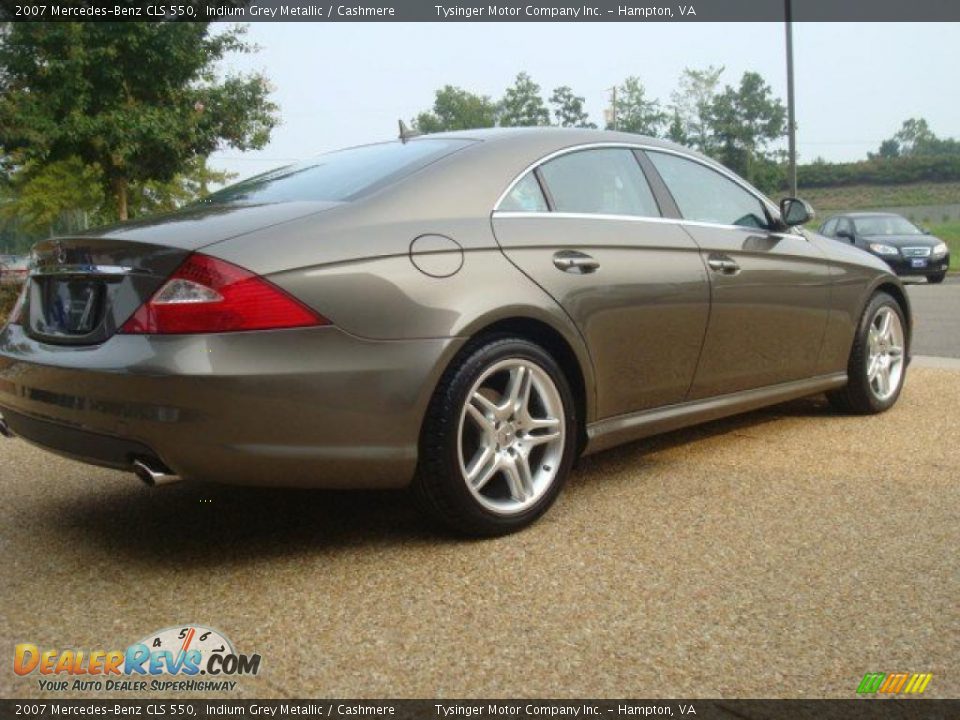 2007 Mercedes-Benz CLS 550 Indium Grey Metallic / Cashmere Photo #5