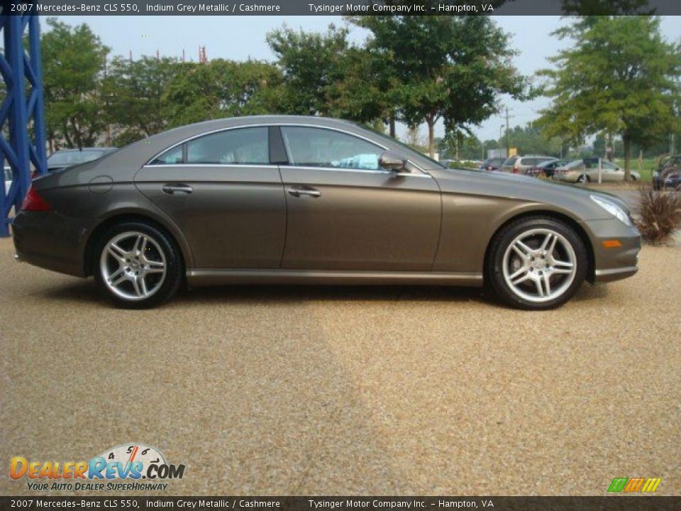 2007 Mercedes-Benz CLS 550 Indium Grey Metallic / Cashmere Photo #6