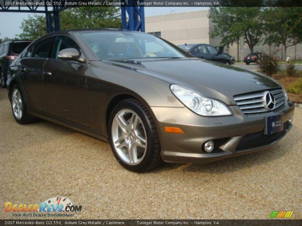 2007 Mercedes-Benz CLS 550 Indium Grey Metallic / Cashmere Photo #7