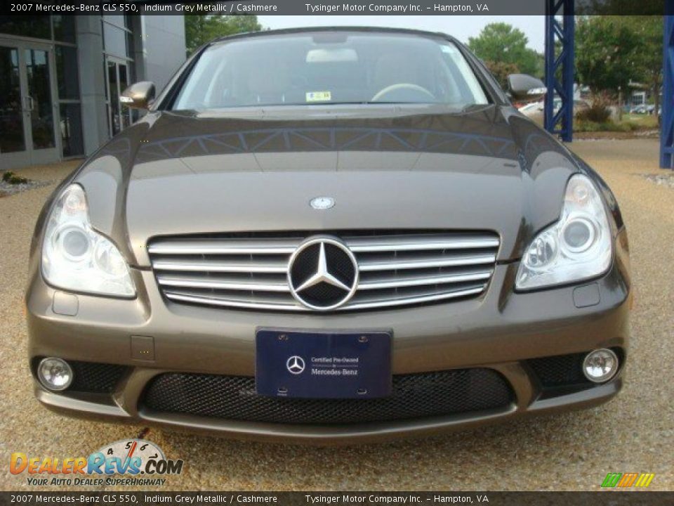 2007 Mercedes-Benz CLS 550 Indium Grey Metallic / Cashmere Photo #8