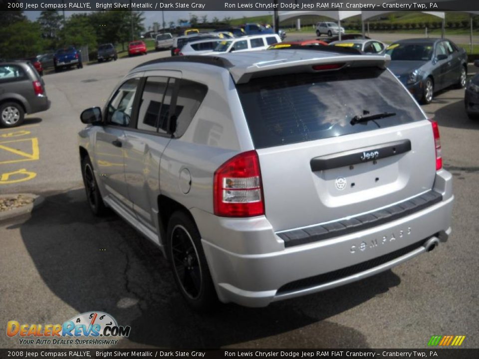 2008 Jeep Compass RALLYE Bright Silver Metallic / Dark Slate Gray Photo #4