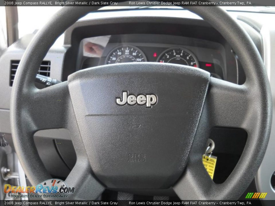 2008 Jeep Compass RALLYE Bright Silver Metallic / Dark Slate Gray Photo #24