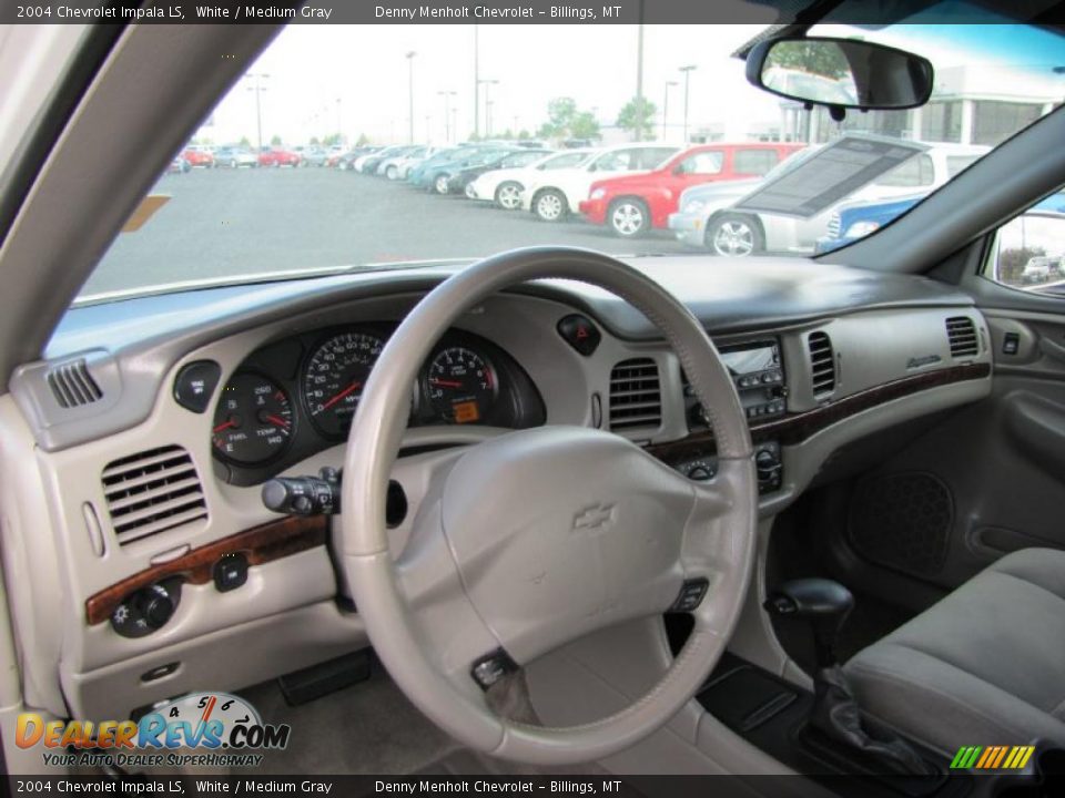 2004 Chevrolet Impala LS White / Medium Gray Photo #6