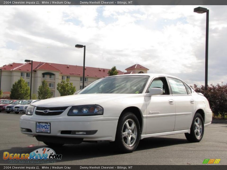 2004 Chevrolet Impala LS White / Medium Gray Photo #9