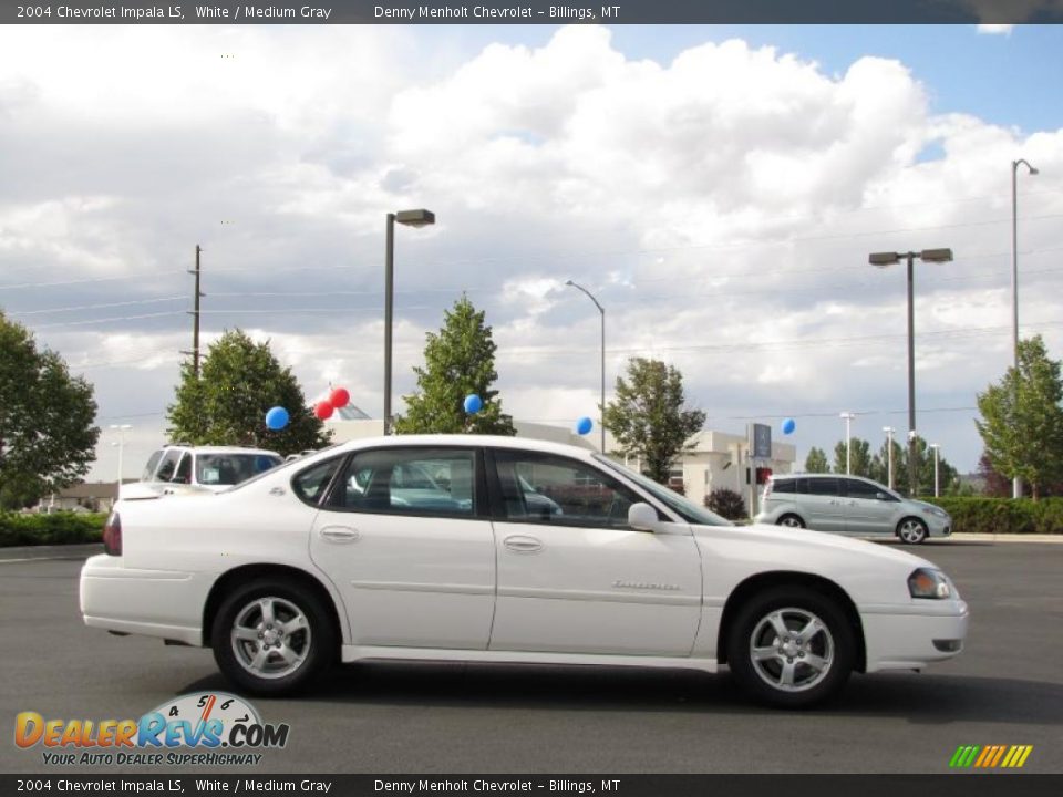2004 Chevrolet Impala LS White / Medium Gray Photo #10