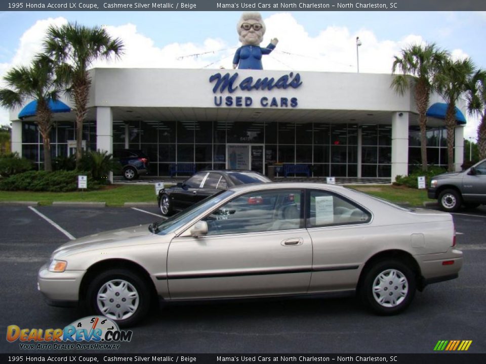 1995 Honda Accord LX Coupe Cashmere Silver Metallic / Beige Photo #1