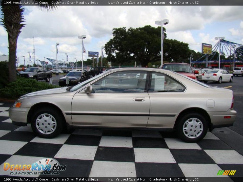 1995 Honda Accord LX Coupe Cashmere Silver Metallic / Beige Photo #2