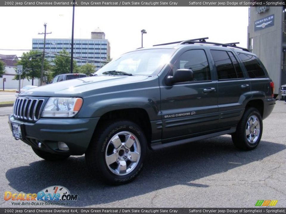 2002 Jeep Grand Cherokee Overland 4x4 Onyx Green Pearlcoat / Dark Slate Gray/Light Slate Gray Photo #1
