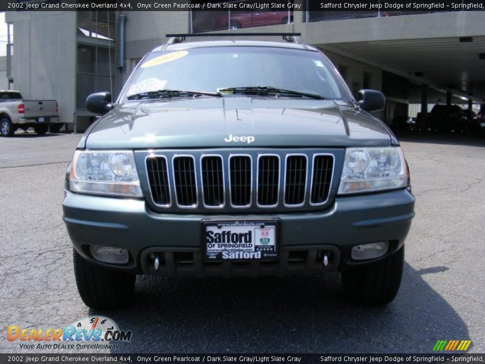 2002 Jeep Grand Cherokee Overland 4x4 Onyx Green Pearlcoat / Dark Slate Gray/Light Slate Gray Photo #2