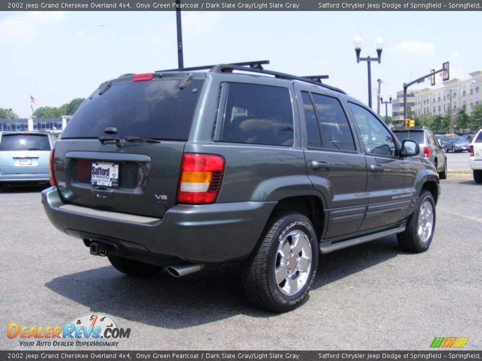 2002 Jeep Grand Cherokee Overland 4x4 Onyx Green Pearlcoat / Dark Slate Gray/Light Slate Gray Photo #5