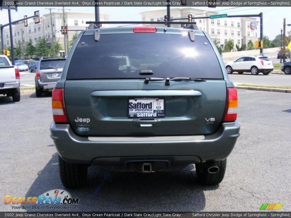 2002 Jeep Grand Cherokee Overland 4x4 Onyx Green Pearlcoat / Dark Slate Gray/Light Slate Gray Photo #6