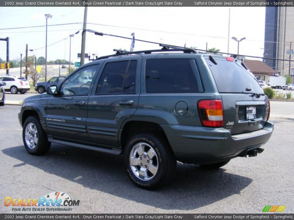 2002 Jeep Grand Cherokee Overland 4x4 Onyx Green Pearlcoat / Dark Slate Gray/Light Slate Gray Photo #7