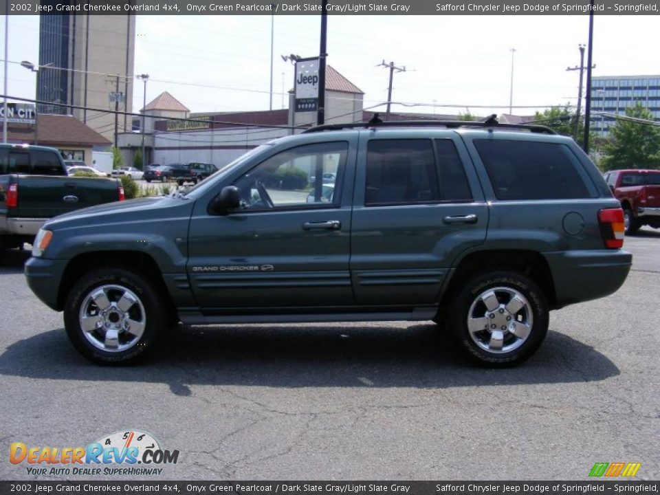 2002 Jeep Grand Cherokee Overland 4x4 Onyx Green Pearlcoat / Dark Slate Gray/Light Slate Gray Photo #8