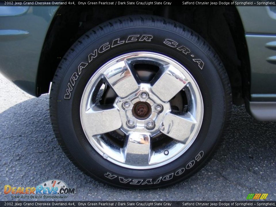 2002 Jeep Grand Cherokee Overland 4x4 Onyx Green Pearlcoat / Dark Slate Gray/Light Slate Gray Photo #9