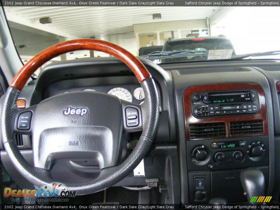 2002 Jeep Grand Cherokee Overland 4x4 Onyx Green Pearlcoat / Dark Slate Gray/Light Slate Gray Photo #13