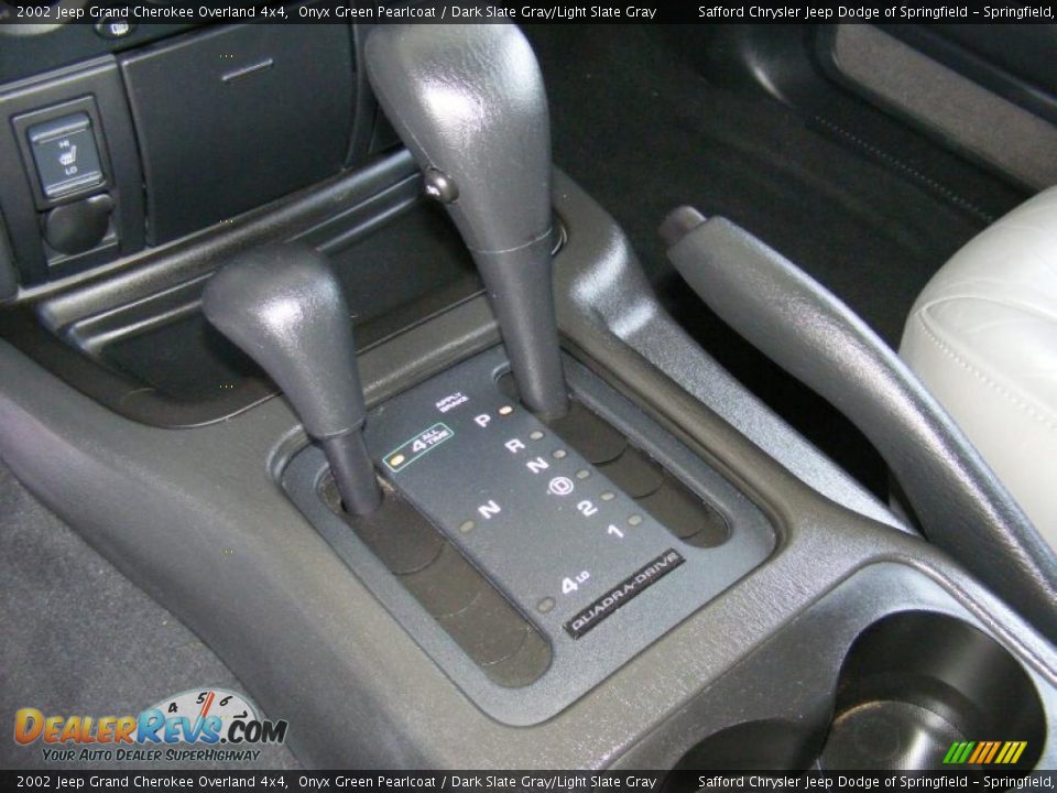 2002 Jeep Grand Cherokee Overland 4x4 Onyx Green Pearlcoat / Dark Slate Gray/Light Slate Gray Photo #15