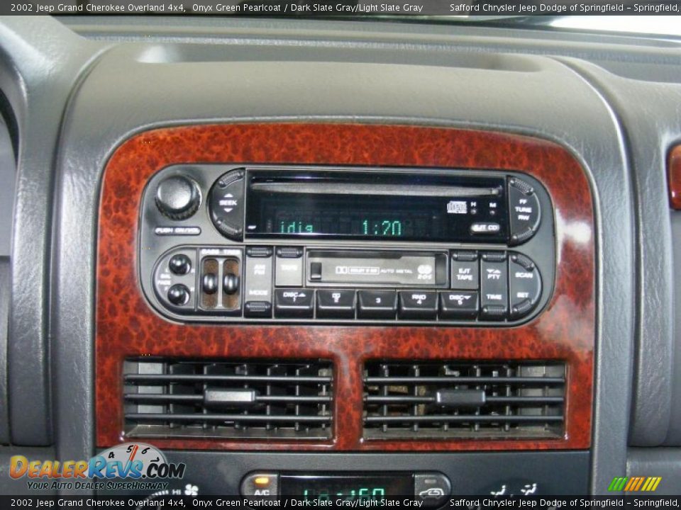 2002 Jeep Grand Cherokee Overland 4x4 Onyx Green Pearlcoat / Dark Slate Gray/Light Slate Gray Photo #16