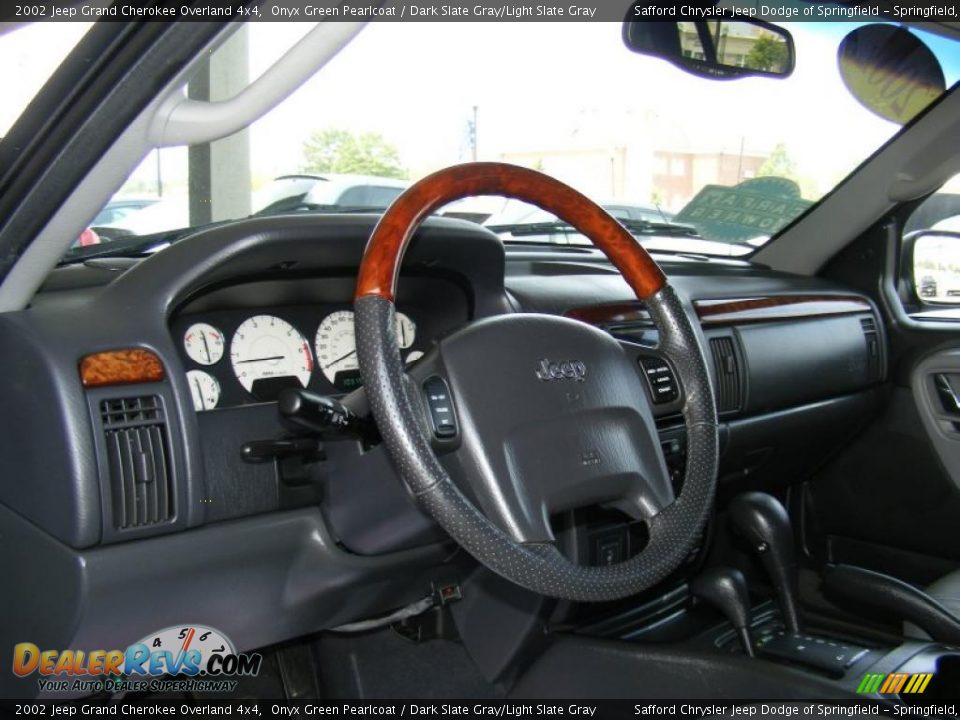 2002 Jeep Grand Cherokee Overland 4x4 Onyx Green Pearlcoat / Dark Slate Gray/Light Slate Gray Photo #19