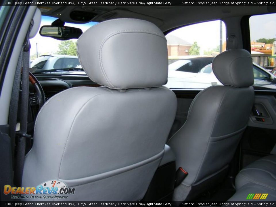 2002 Jeep Grand Cherokee Overland 4x4 Onyx Green Pearlcoat / Dark Slate Gray/Light Slate Gray Photo #22
