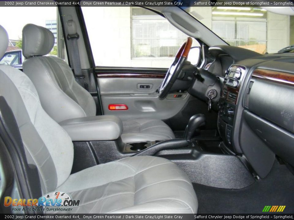 2002 Jeep Grand Cherokee Overland 4x4 Onyx Green Pearlcoat / Dark Slate Gray/Light Slate Gray Photo #28