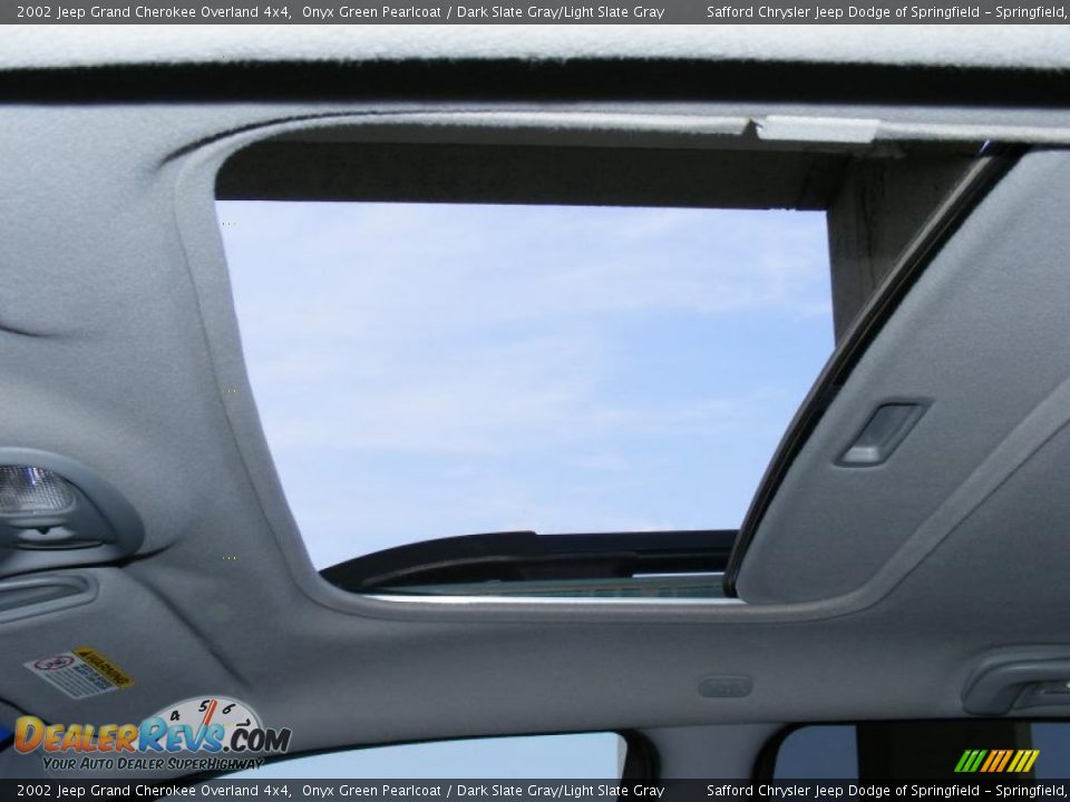 2002 Jeep Grand Cherokee Overland 4x4 Onyx Green Pearlcoat / Dark Slate Gray/Light Slate Gray Photo #33