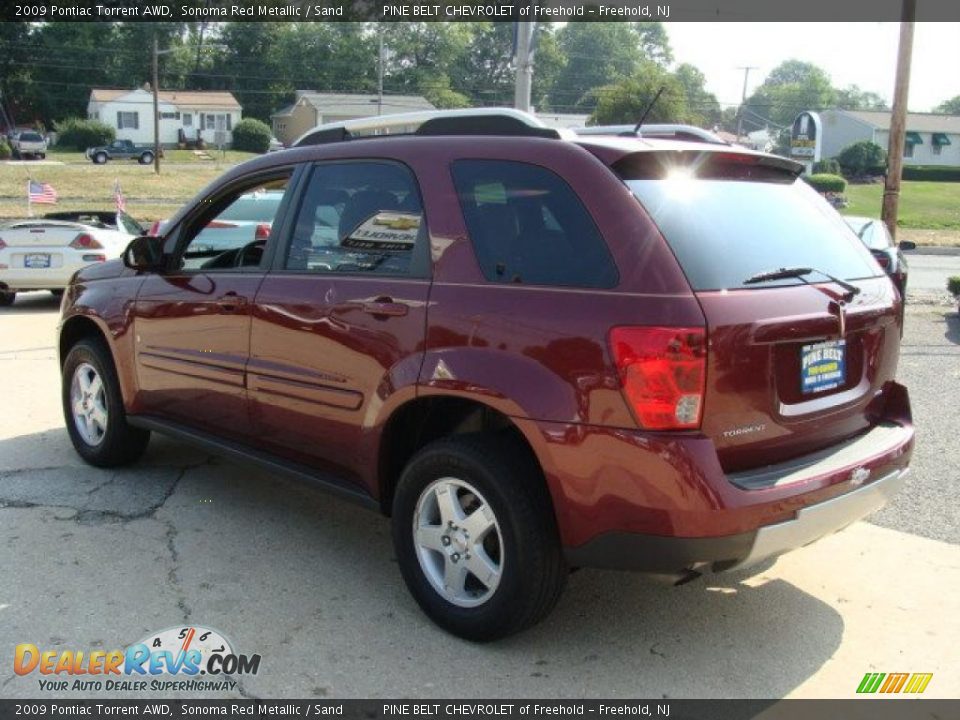 2009 Pontiac Torrent AWD Sonoma Red Metallic / Sand Photo #7 ...