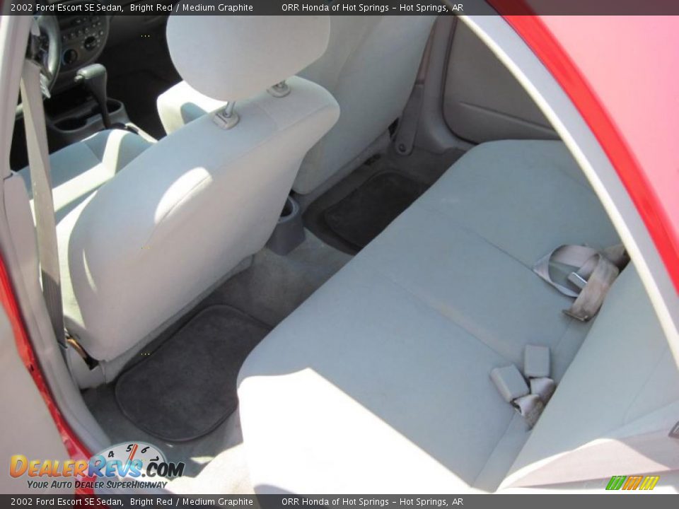 2002 Ford Escort SE Sedan Bright Red / Medium Graphite Photo #14
