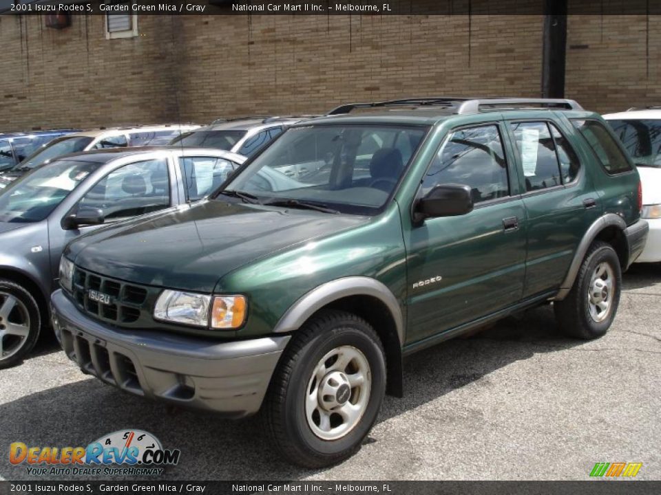 2001 Isuzu Rodeo S Garden Green Mica / Gray Photo #1