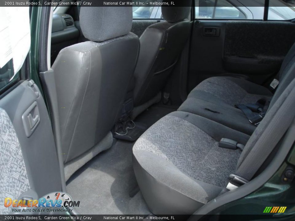 2001 Isuzu Rodeo S Garden Green Mica / Gray Photo #3