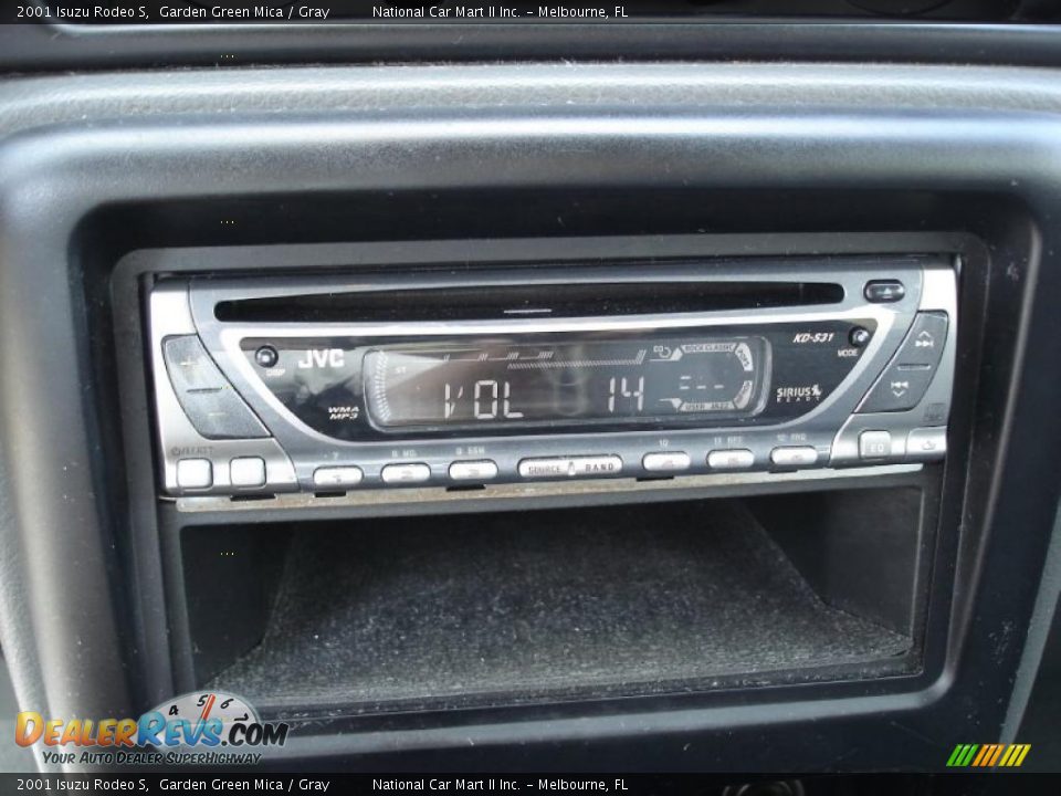 2001 Isuzu Rodeo S Garden Green Mica / Gray Photo #9