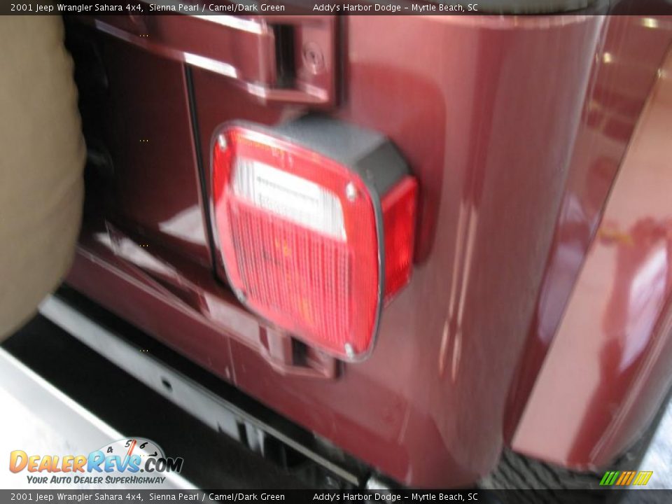 2001 Jeep Wrangler Sahara 4x4 Sienna Pearl / Camel/Dark Green Photo #4