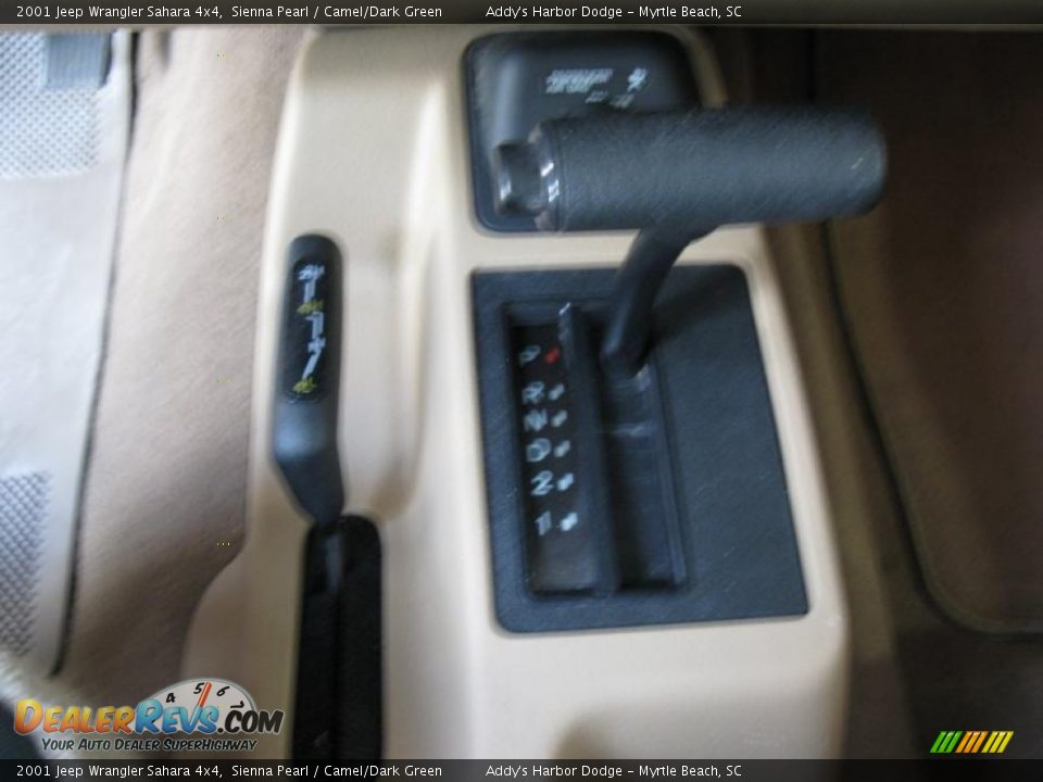 2001 Jeep Wrangler Sahara 4x4 Sienna Pearl / Camel/Dark Green Photo #16