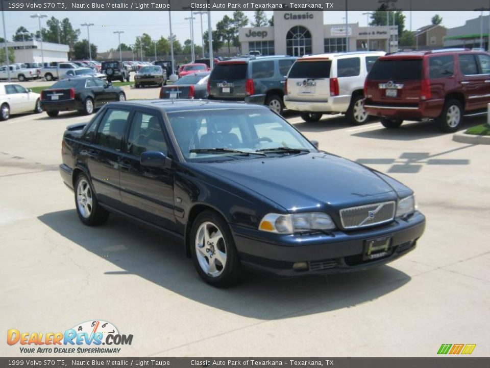 1999 Volvo S70 T5 Nautic Blue Metallic / Light Taupe Photo #7