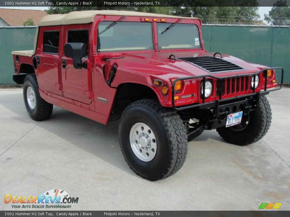 2001 Hummer H1 Soft Top Candy Apple / Black Photo #1