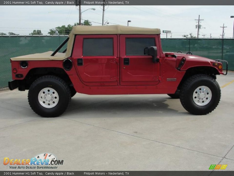 2001 Hummer H1 Soft Top Candy Apple / Black Photo #2