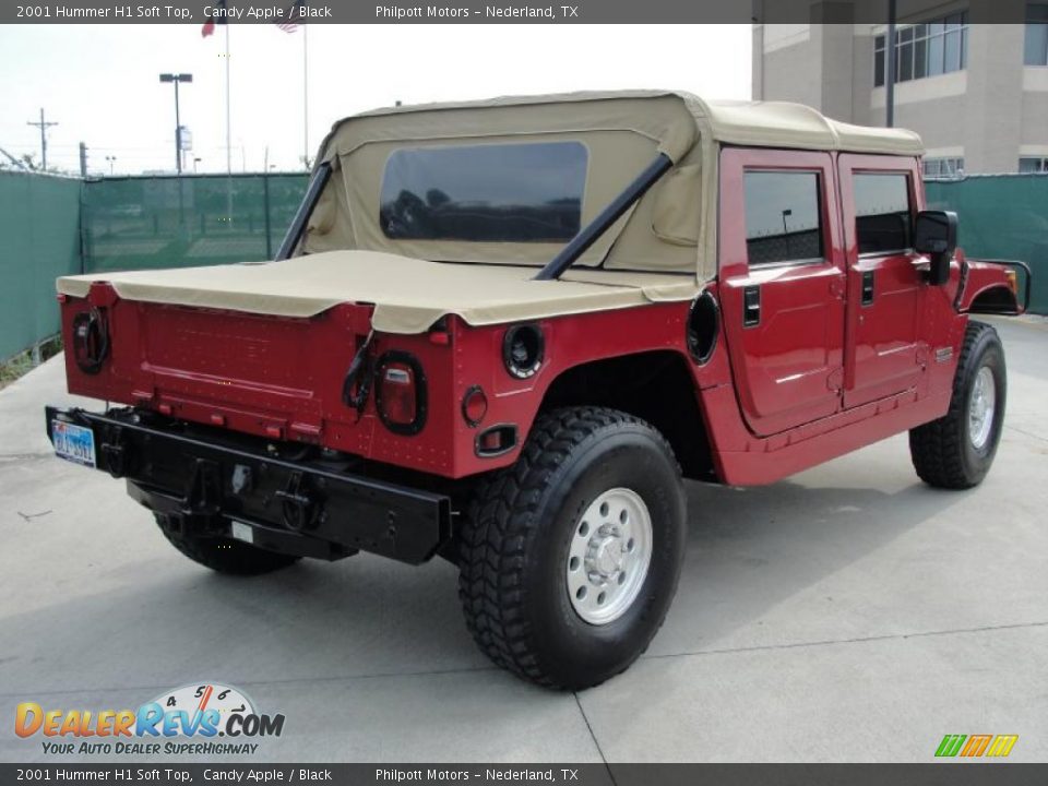 2001 Hummer H1 Soft Top Candy Apple / Black Photo #3