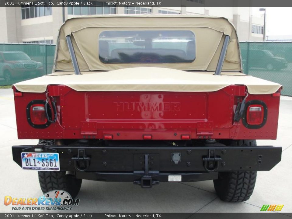 2001 Hummer H1 Soft Top Candy Apple / Black Photo #4