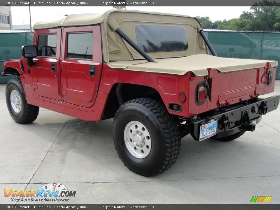 2001 Hummer H1 Soft Top Candy Apple / Black Photo #5