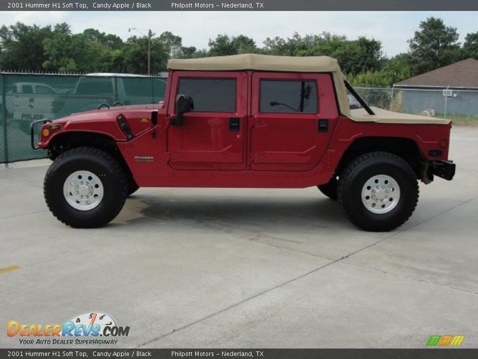 2001 Hummer H1 Soft Top Candy Apple / Black Photo #6