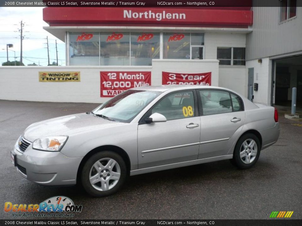 2008 Chevrolet Malibu Classic LS Sedan Silverstone Metallic / Titanium Gray Photo #1