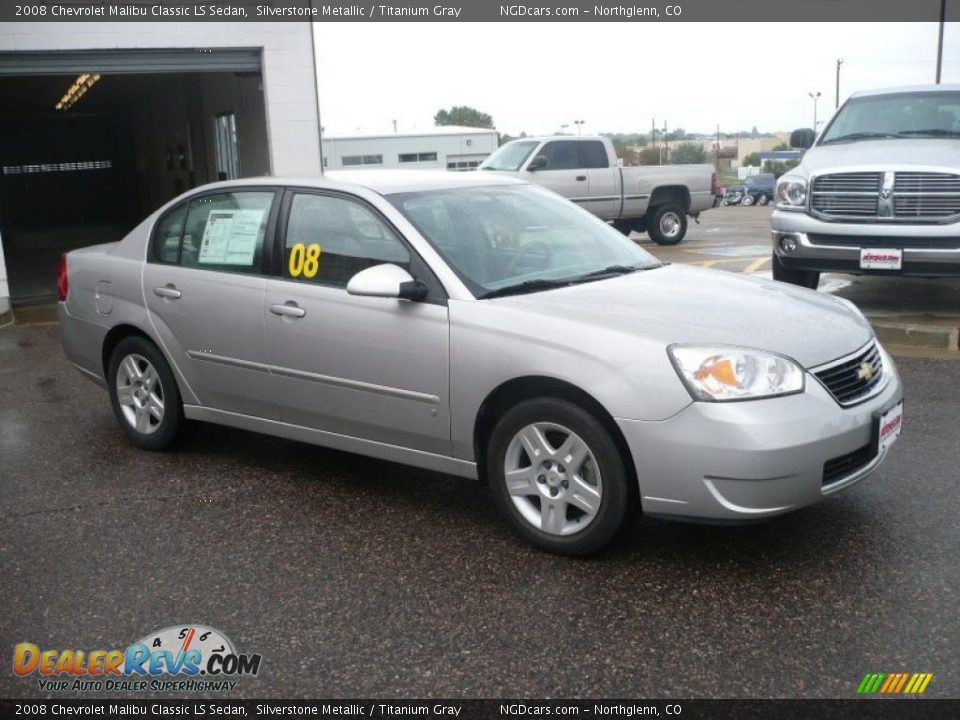 2008 Chevrolet Malibu Classic LS Sedan Silverstone Metallic / Titanium Gray Photo #3
