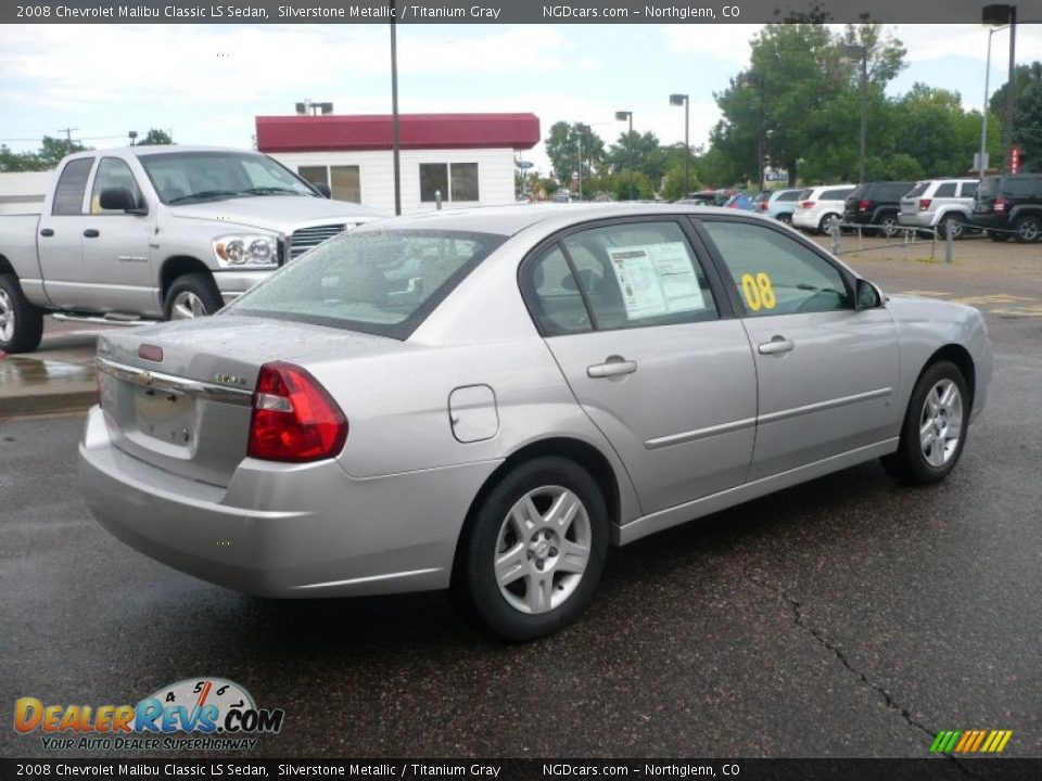 2008 Chevrolet Malibu Classic LS Sedan Silverstone Metallic / Titanium Gray Photo #4