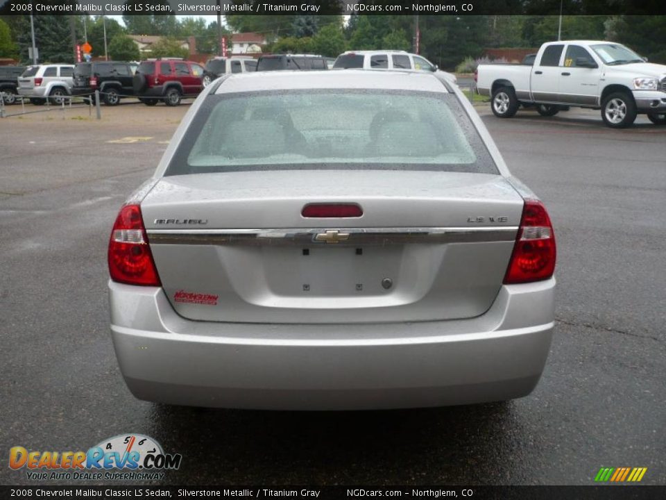 2008 Chevrolet Malibu Classic LS Sedan Silverstone Metallic / Titanium Gray Photo #5