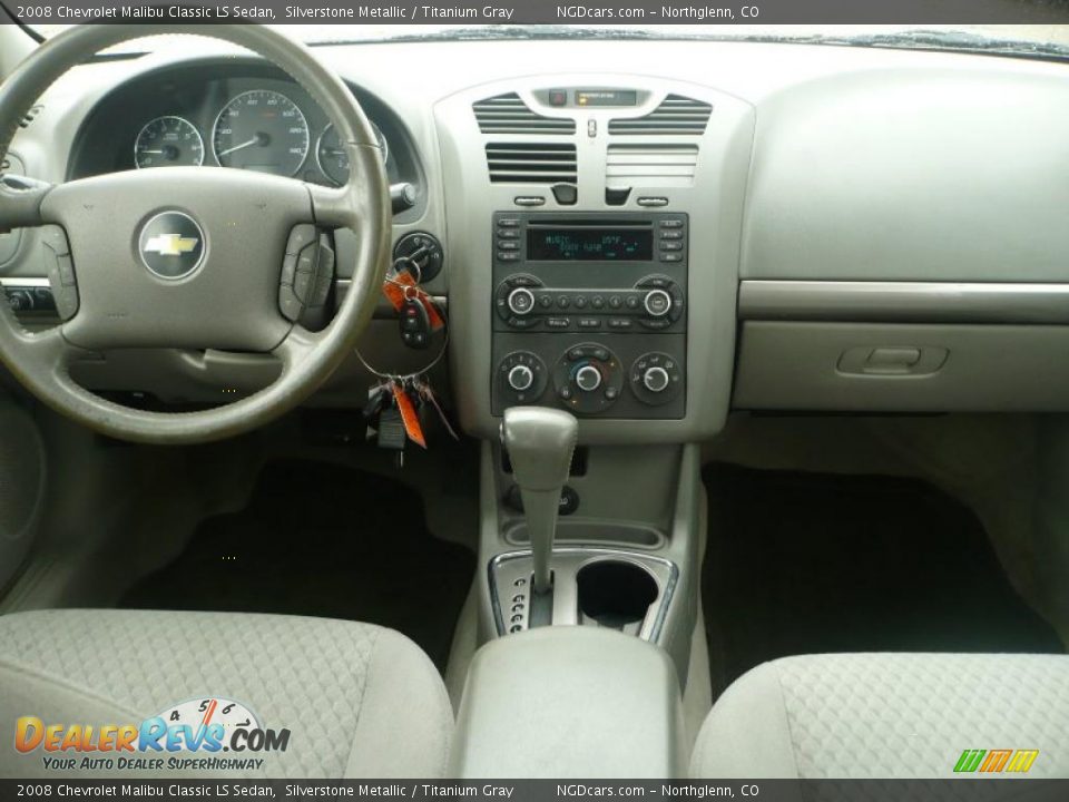 2008 Chevrolet Malibu Classic LS Sedan Silverstone Metallic / Titanium Gray Photo #13